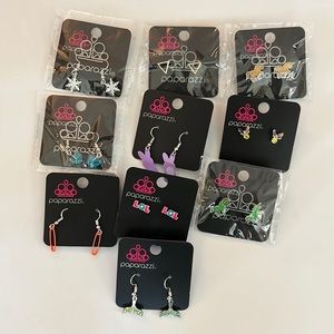 10 piece paparazzi starlet shimmer earrings